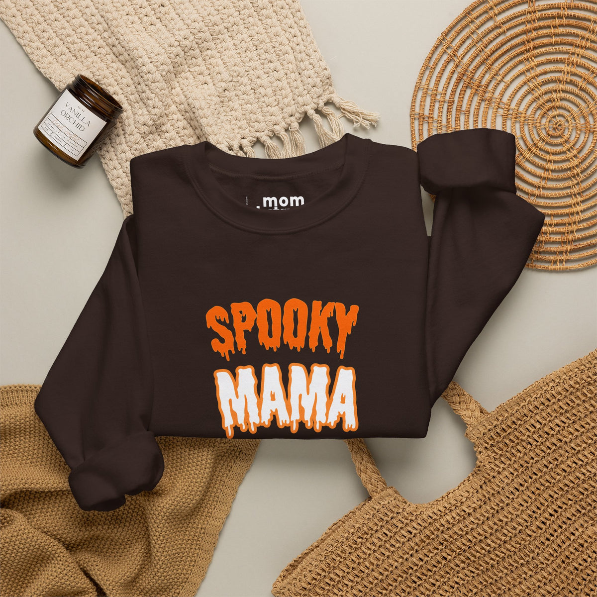Spooky Mama - Dark Chocolate Halloween Sweatshirt