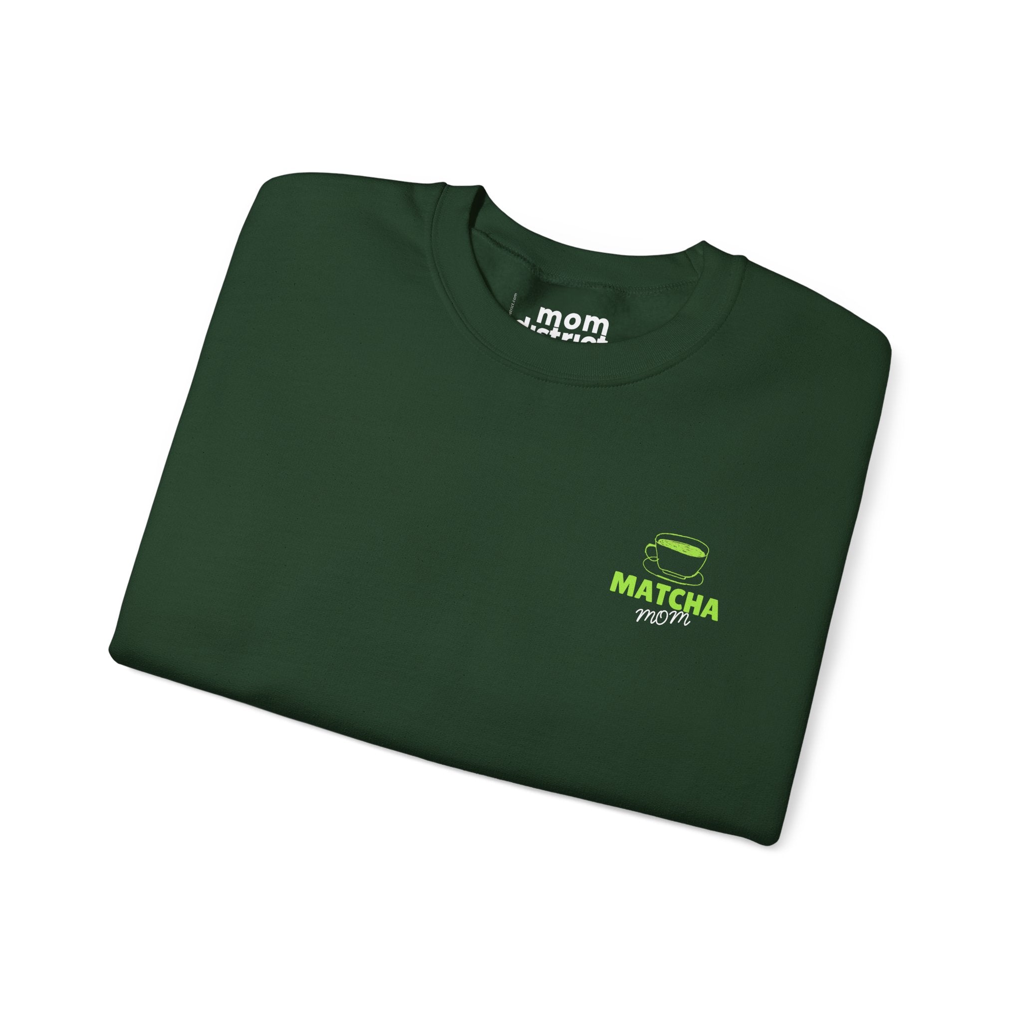 Matcha Mom Sweatshirt - Forest Green