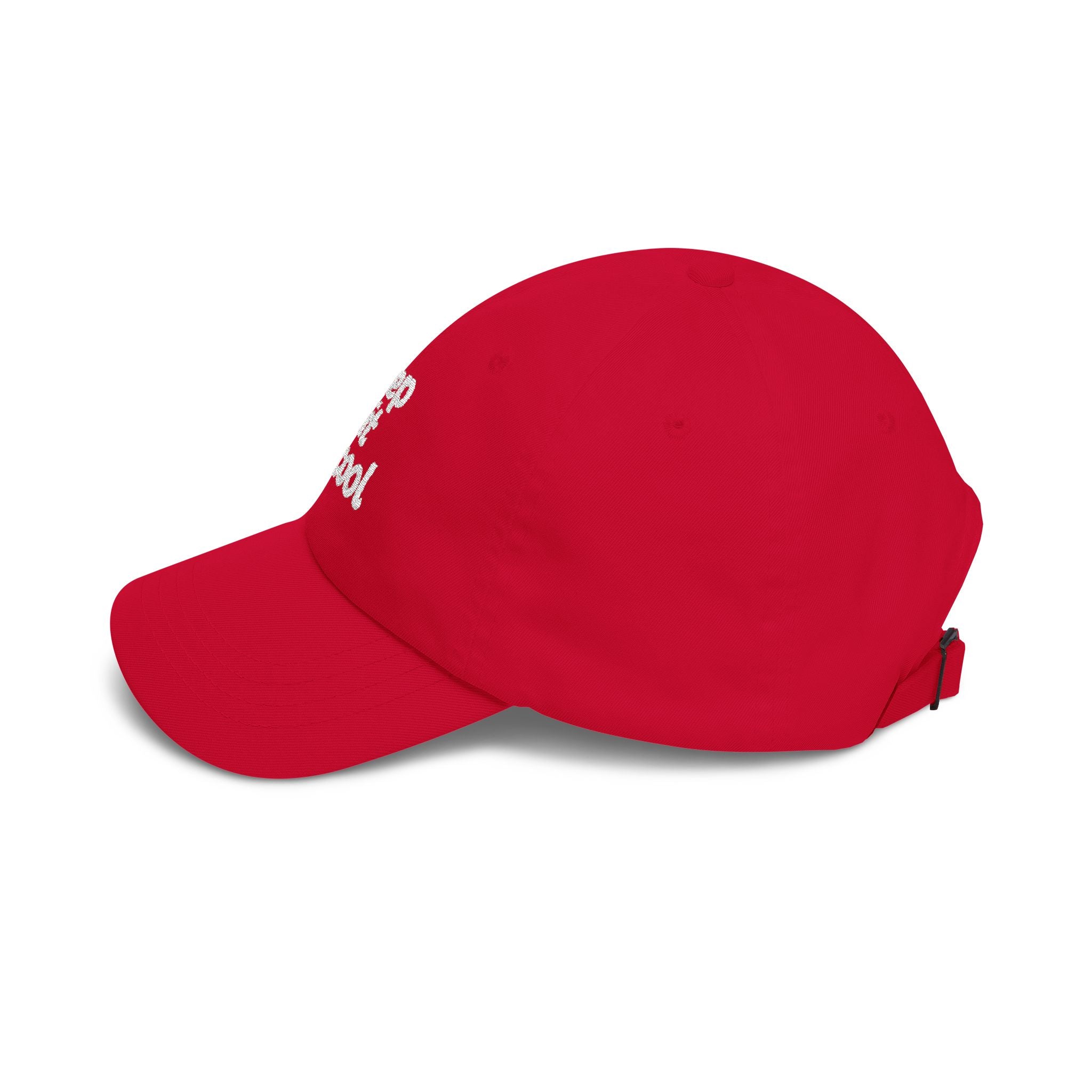 Dad Cap - "keep it cool" Embroidered Red Baseball Hat