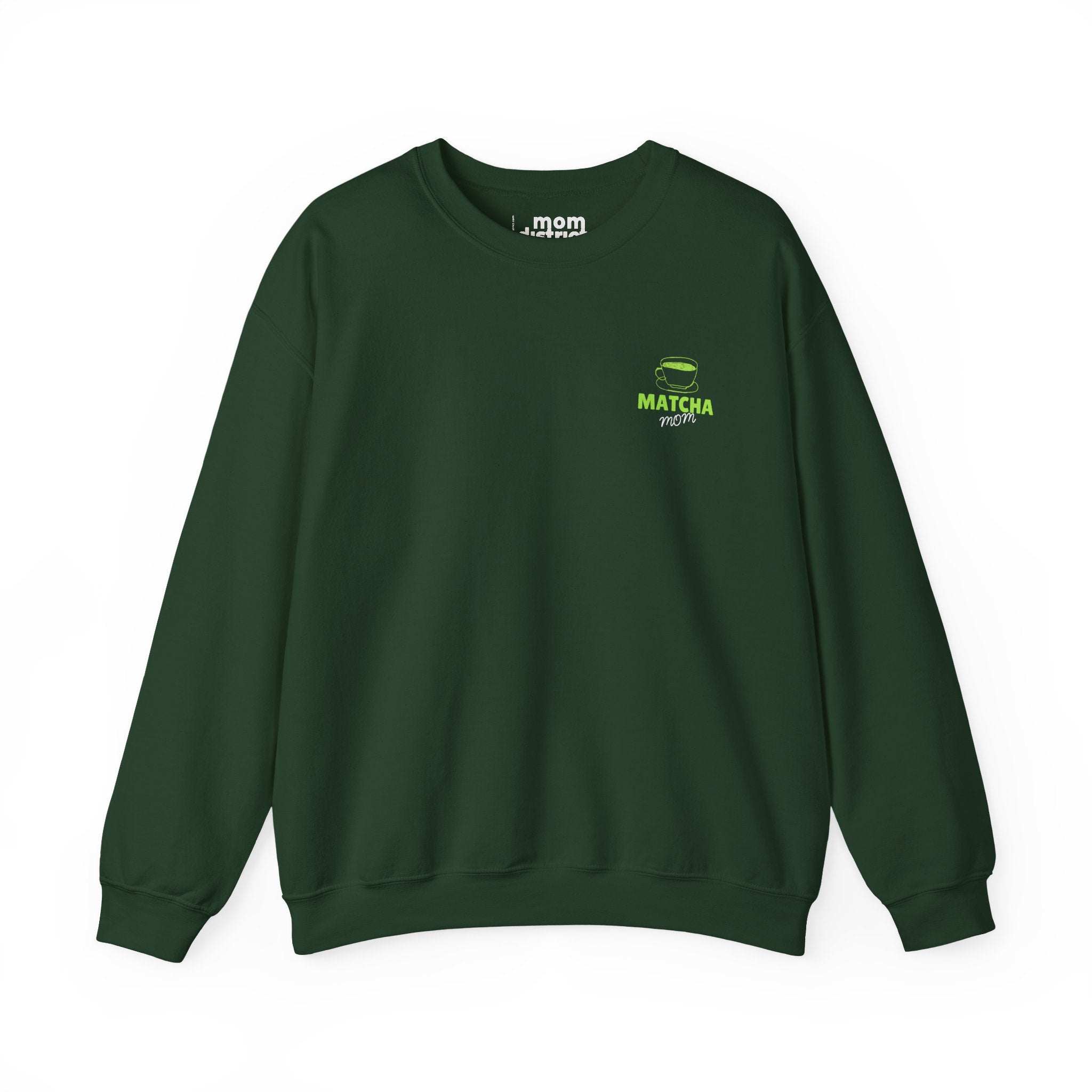 Matcha Mom Sweatshirt - Forest Green