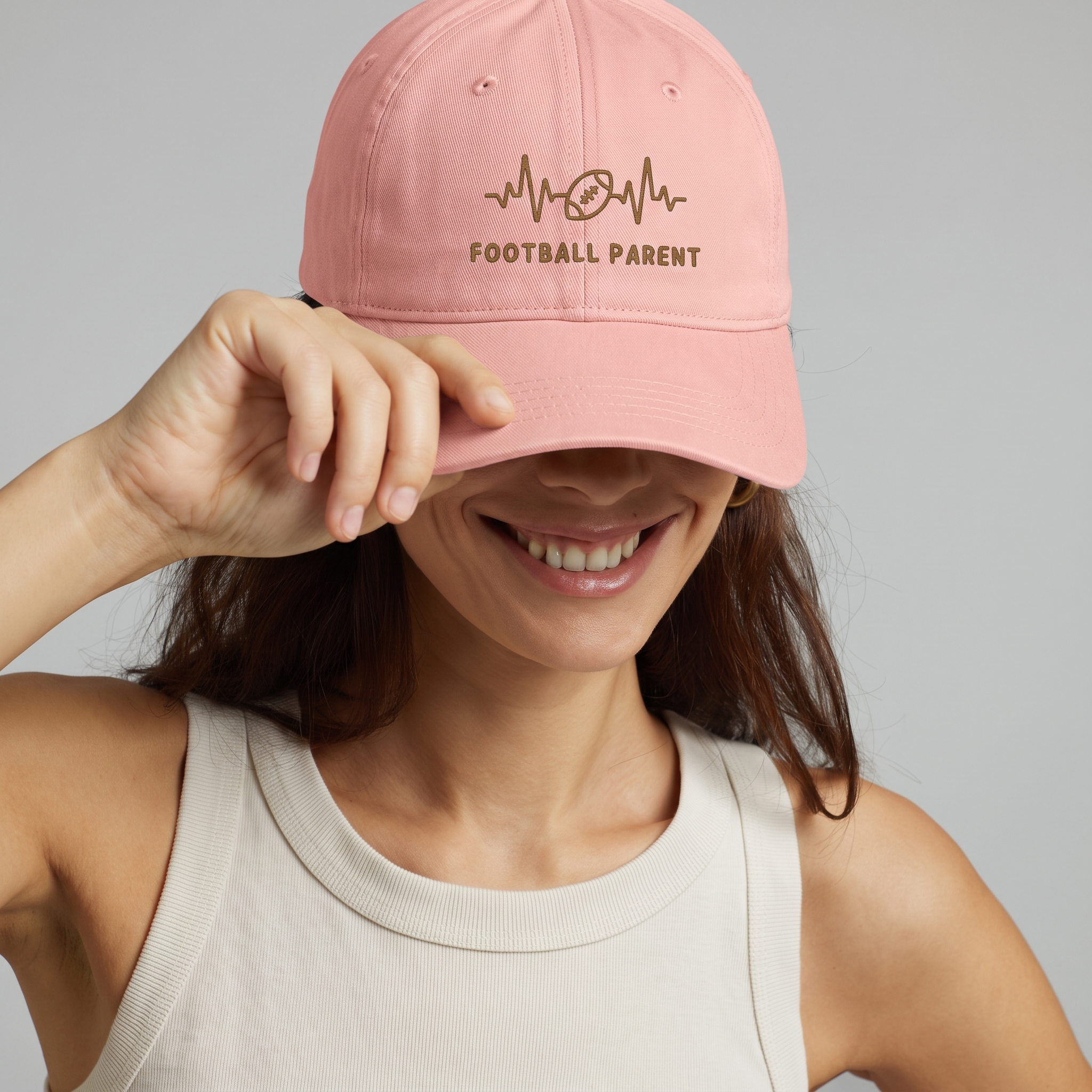Football Parent Washed Cap - Coastal Dad/Mom Hat